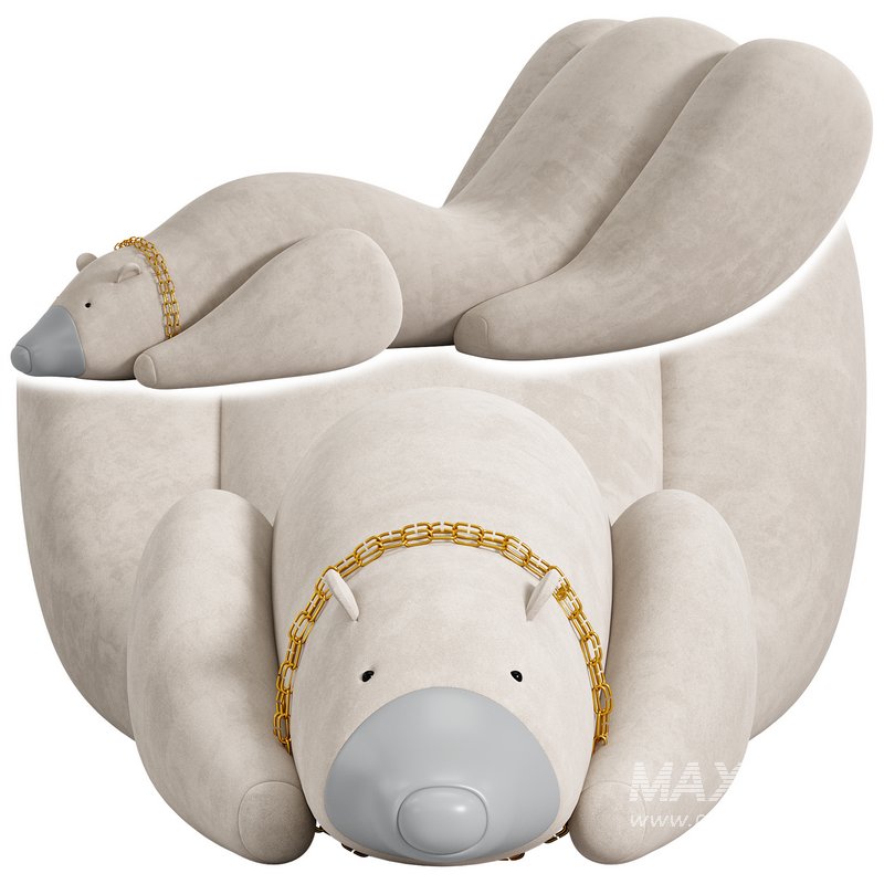 Large Armchair Sofa Bear by Art Berloga - Image 2