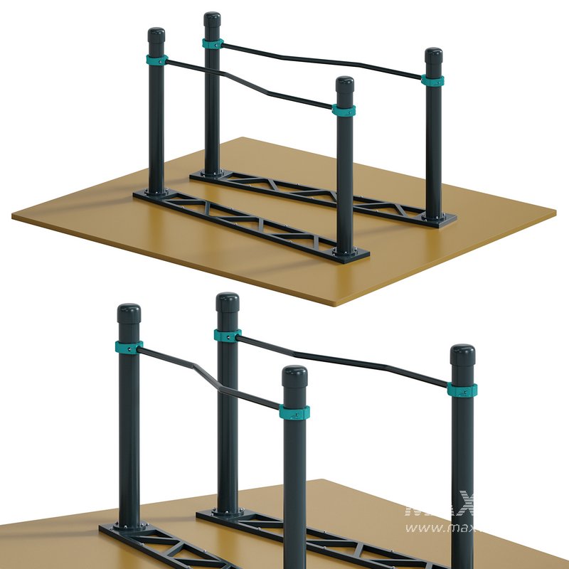 Curved horizontal bars by Kenguru - Image 1