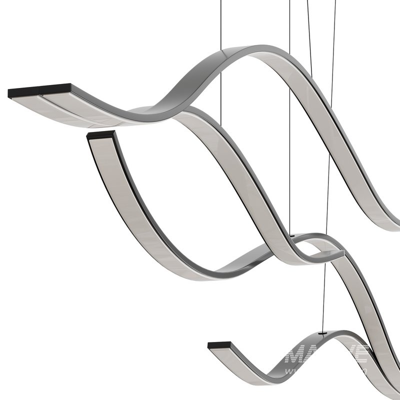 Creative Modern LED Abstract Chandelier by Zenqdesigns - Image 2