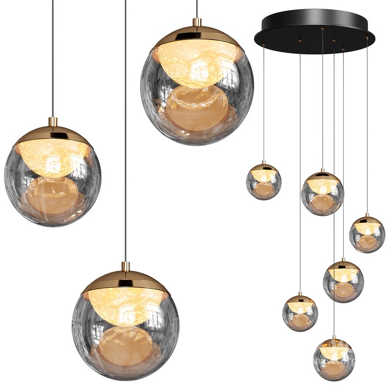 MAYER Chandelier Set By Lampatron - Image 2