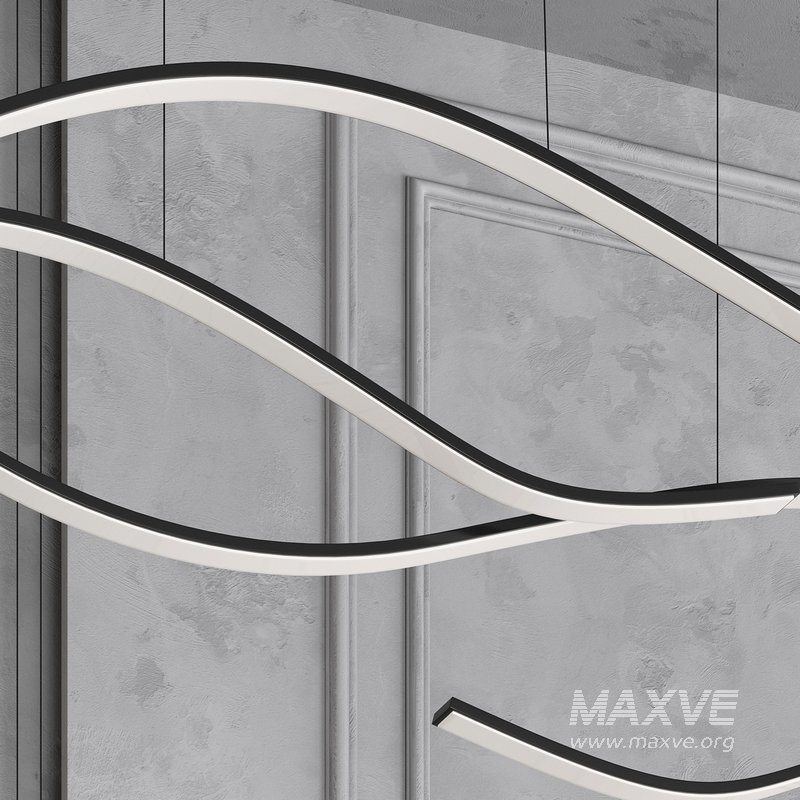 Creative Modern LED Abstract Chandelier by Zenqdesigns - Image 3