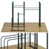 Swedish wall 6 horizontal bars 2 extended lengths curved double bars Vorgashor by Kenguru - Thumbnail 2