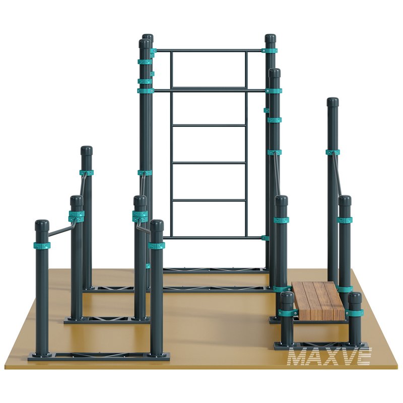 Lifting handrail wall bars 3 horizontal bars and vertical handrails for wheelchair users by Kenguru - Image 2