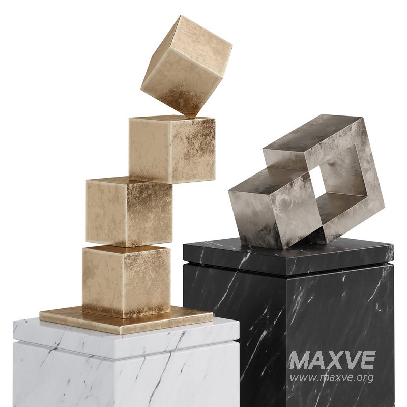 Interior Sculptures Gold and Bronze by Stephan Siebers - Image 3