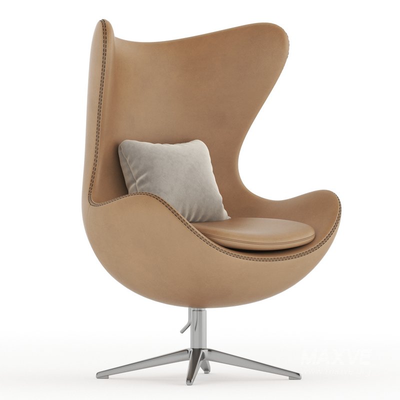 Armchair Arne Jacobsen Style Egg Chair - Image 1