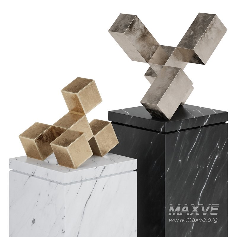 Interior Sculptures Gold and Bronze by Stephan Siebers - Image 3