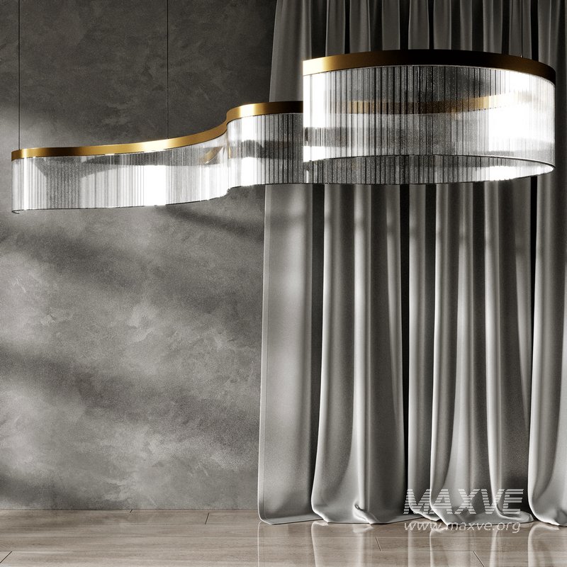 DANELIUS LONG Chandelier Lamp By Lampatron - Image 4