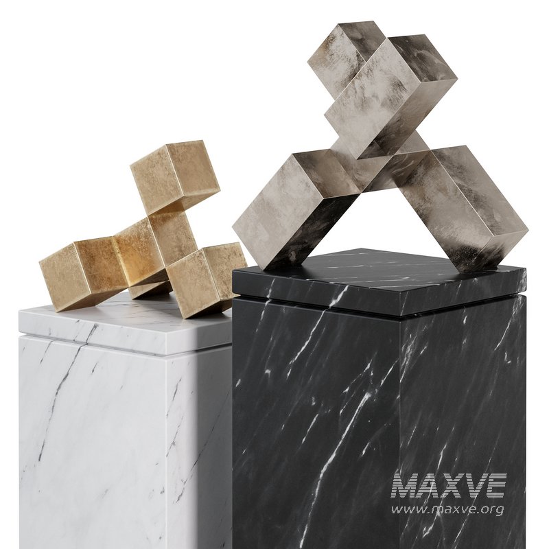 Interior Sculptures Gold and Bronze by Stephan Siebers - Image 5