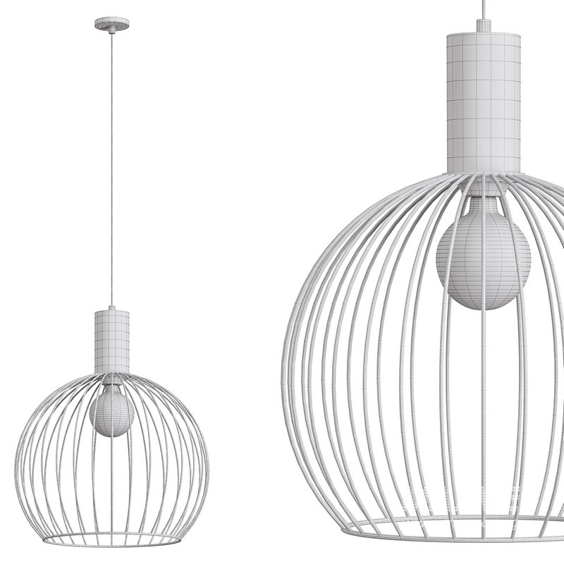 STEEL ROD GLOBE PENDANT by Lightingstyles - Image 5