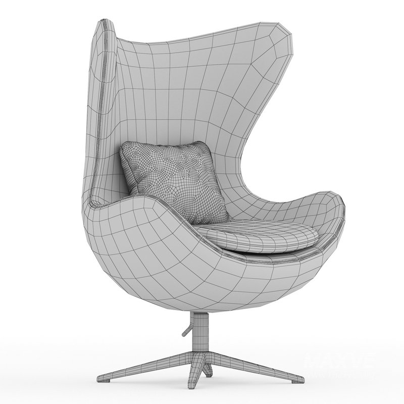 Armchair Arne Jacobsen Style Egg Chair - Image 5