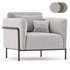 Fauteuil in fluweel Alistair armchair - Thumbnail 2