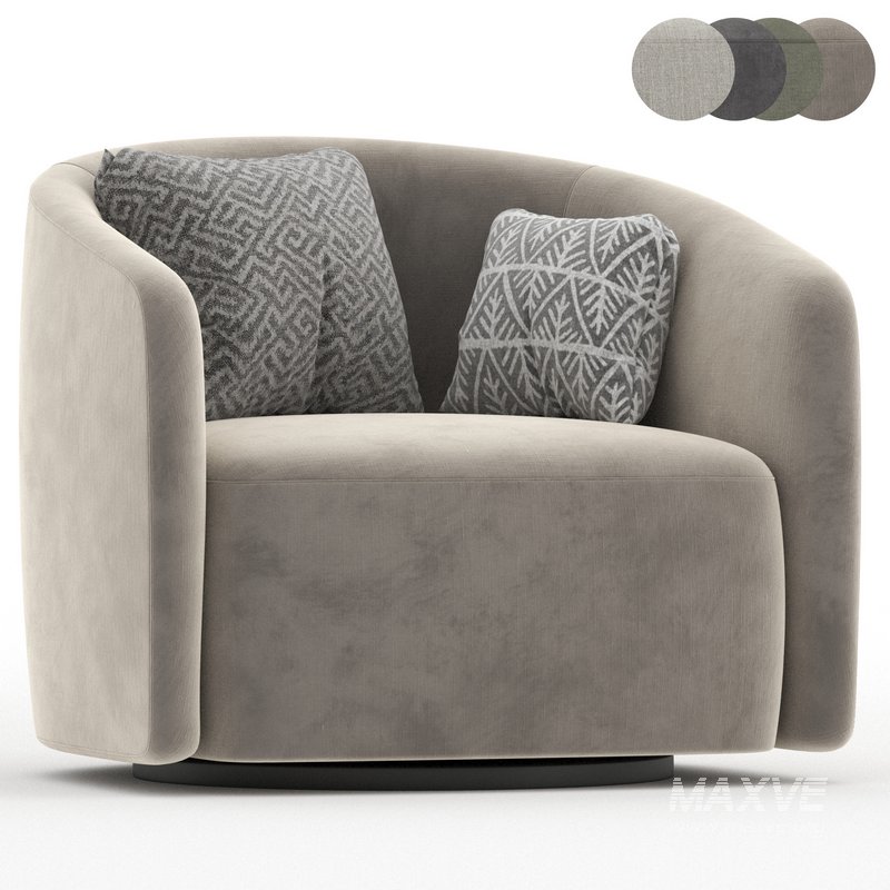 Mila swivel armchair - Image 2