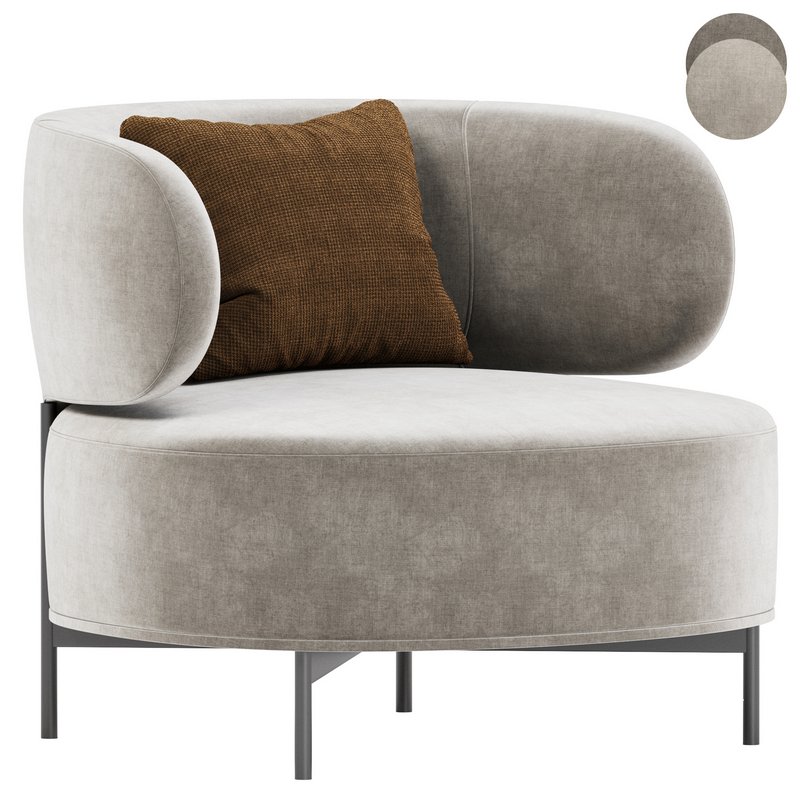 akiko lounge armchair 2 - Image 1