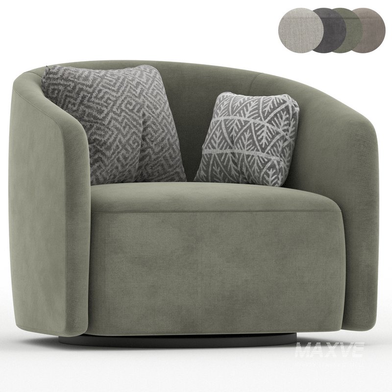 Mila swivel armchair - Image 1