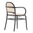 HOFFMAN BLACK OAK RATTAN DINING CHAIR - Thumbnail 4
