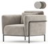 Fauteuil in fluweel Alistair armchair - Thumbnail 4