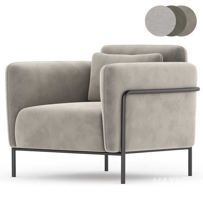 Fauteuil in fluweel Alistair armchair - Image 4