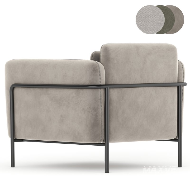 Fauteuil in fluweel Alistair armchair - Image 5