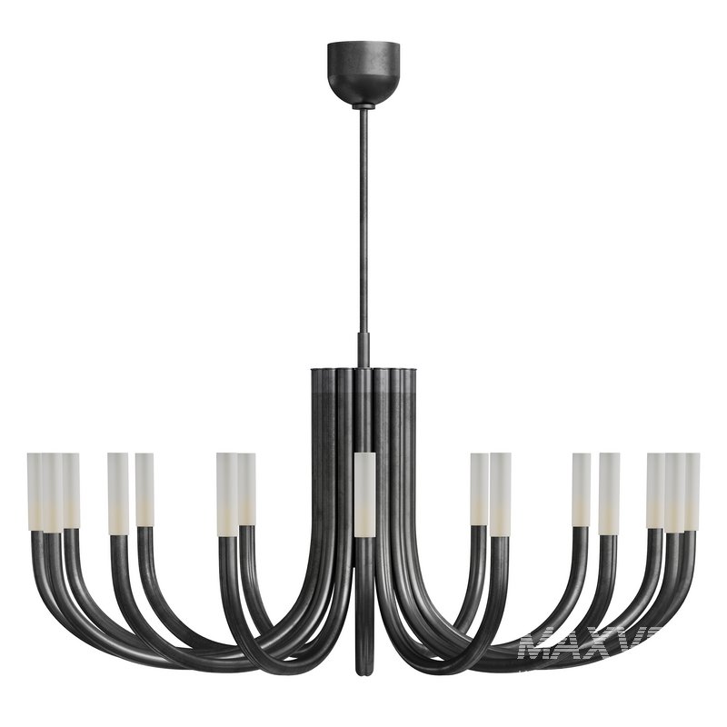 Rousseau Large Oval Chandelier - Image 4