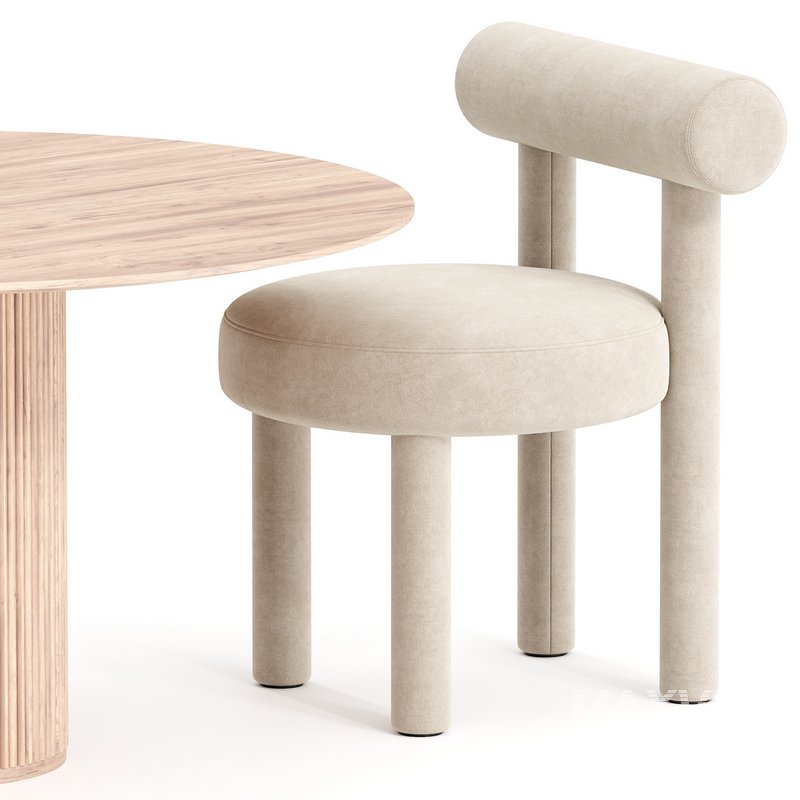 chair gropius and Asplund Palais Royal table - Image 2