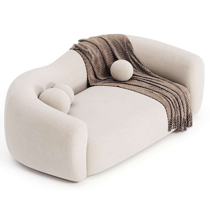 Curved 3 Seater Sofa for Living Room - Image 3
