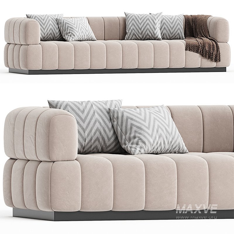 Continental Sofa in Velvet - Image 1