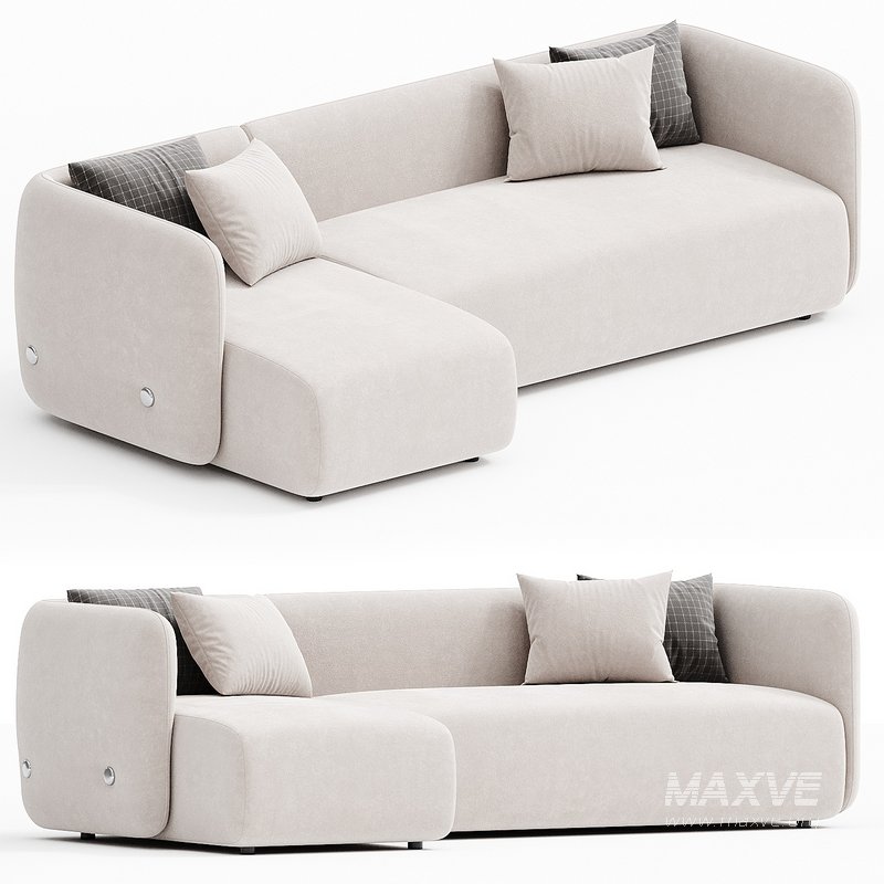 EASY Sofa with chaise longue By Ersa - Image 1