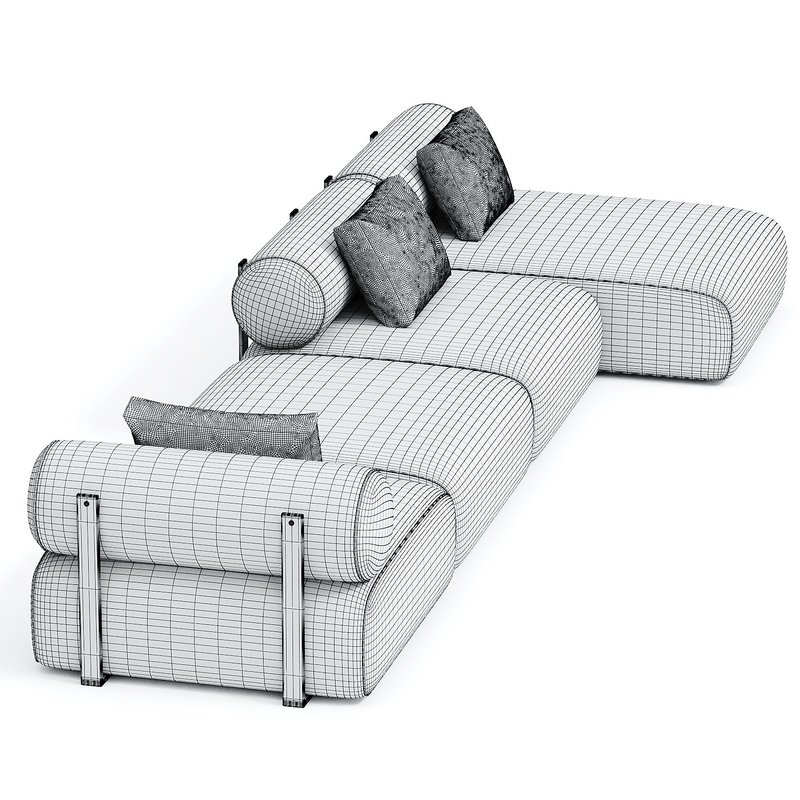 Contemporary Modular System Black Steel - Image 3