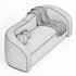 Curved 3 Seater Sofa for Living Room 5 - Thumbnail 3