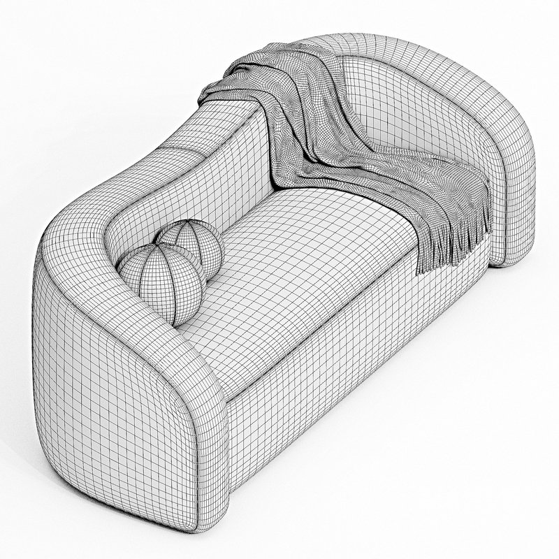 Curved 3 Seater Sofa for Living Room 5 - Image 3