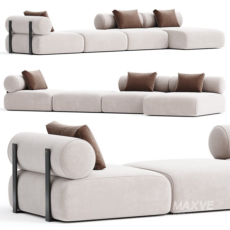 Contemporary Modular System Black Steel - Image 1