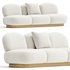 Eichholtz Boucle Cream 3 Seater Sofa - Thumbnail 1