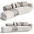CONFIDENT Curved sofa By Vibieffe - Thumbnail 1