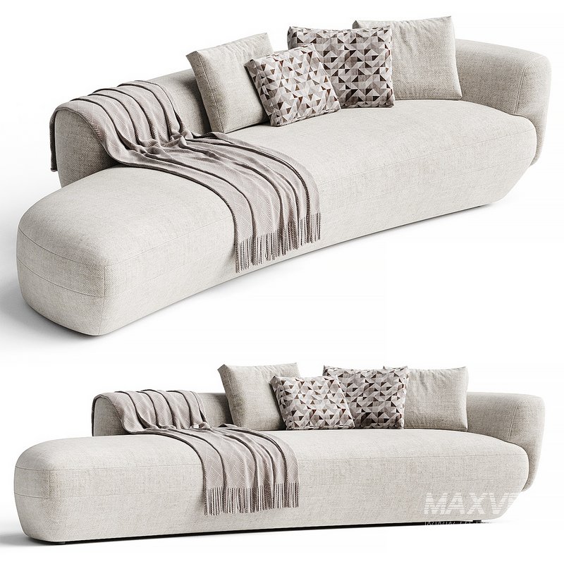 CONFIDENT Curved sofa By Vibieffe - Image 1