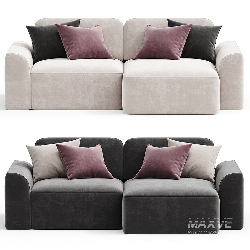 Corner sofa Space 1 Soft Gray - Image 2