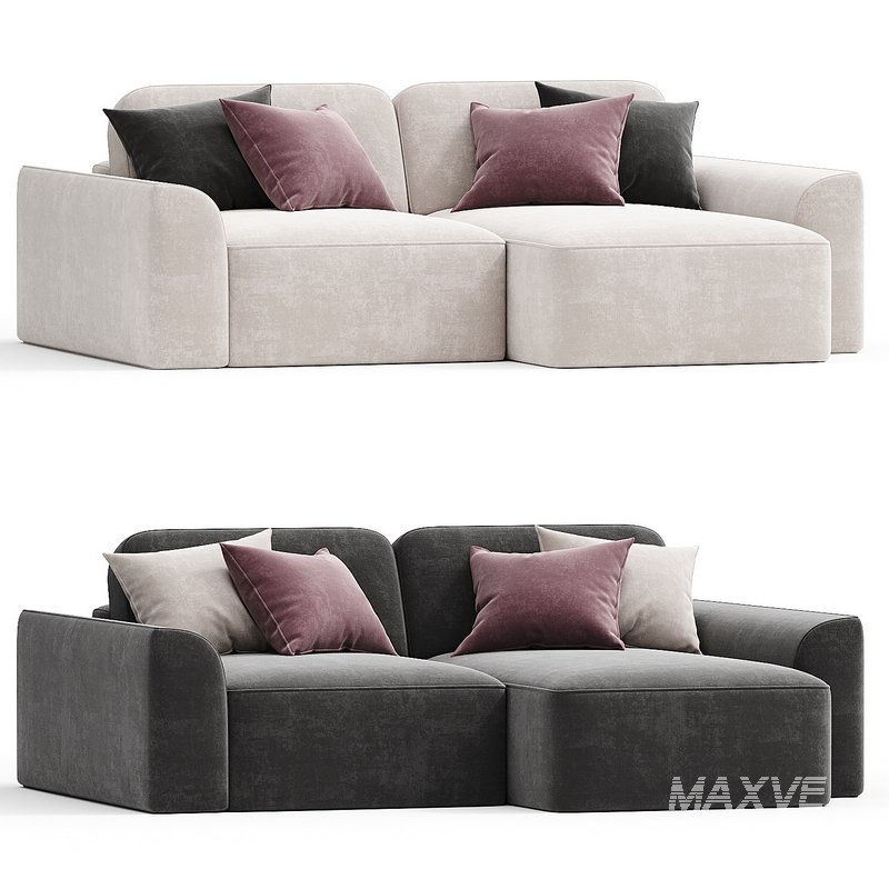 Corner sofa Space 1 Soft Gray - Image 1