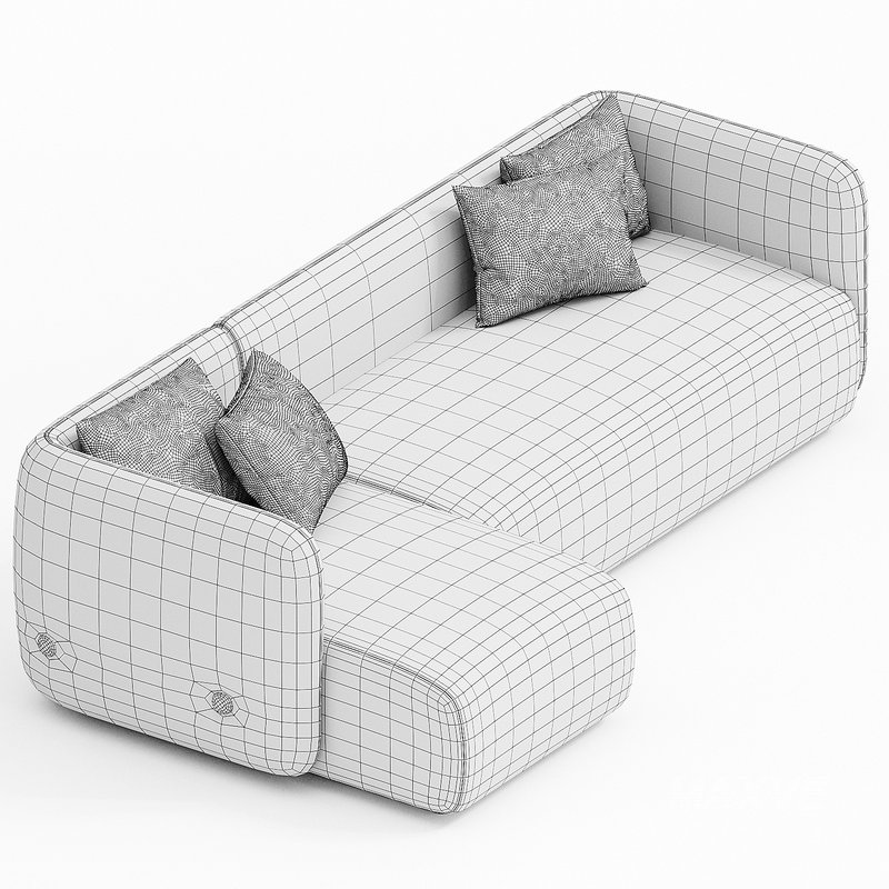 EASY Sofa with chaise longue By Ersa - Image 3
