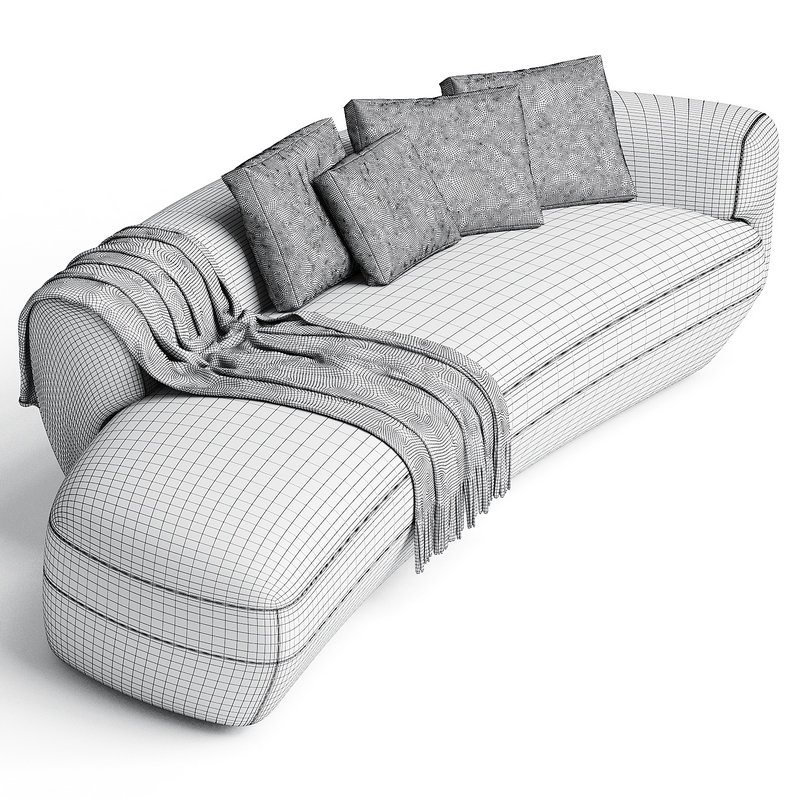 CONFIDENT Curved sofa By Vibieffe - Image 3