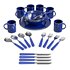 Stansport 24 piece Enamel Camping Tableware Set - Thumbnail 1