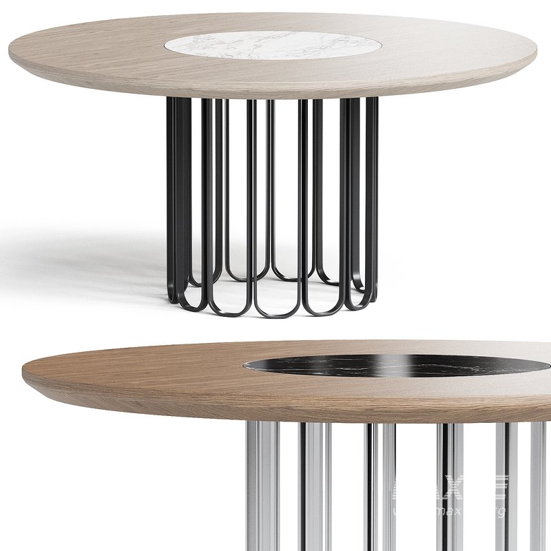CHERYL Table with Lazy Susan By Laskasas - Image 2