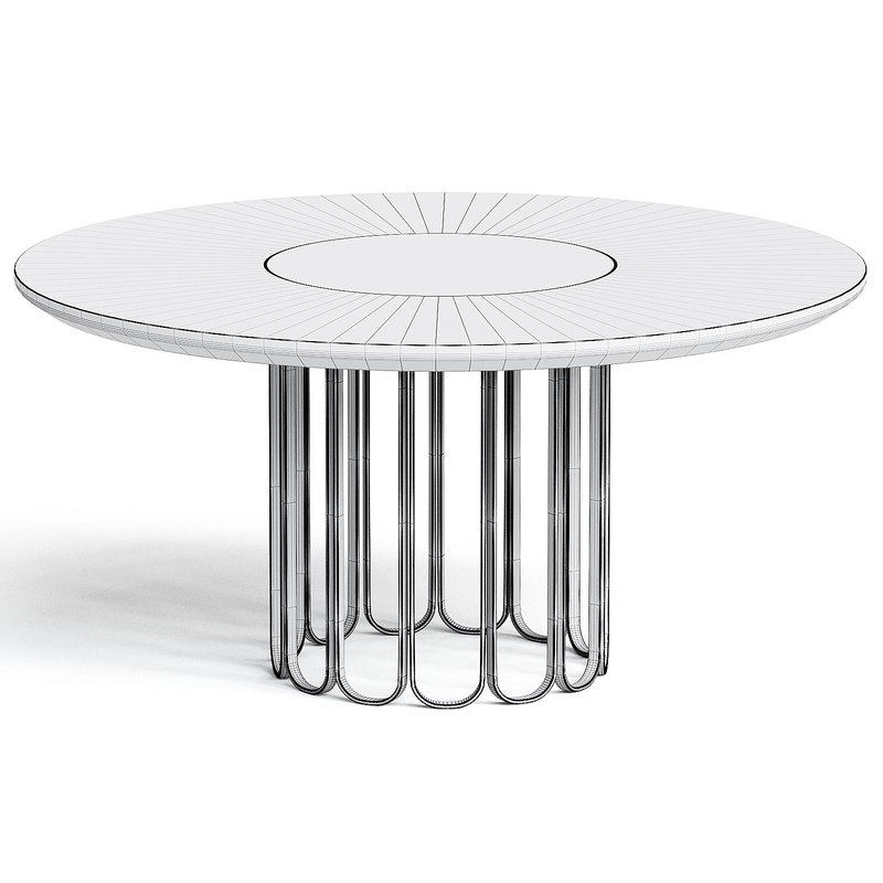 CHERYL Table with Lazy Susan By Laskasas - Image 4