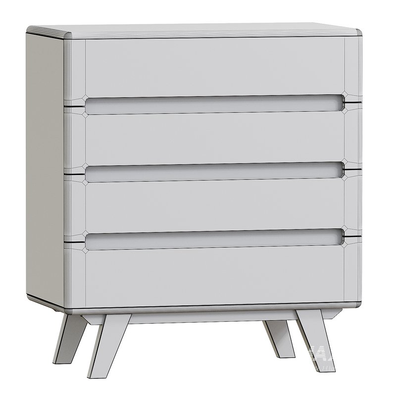 COMODA PARA QUARTO 4 GAVETAS PANTEON - Image 2