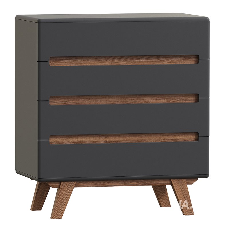 COMODA PARA QUARTO 4 GAVETAS PANTEON - Image 1