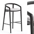 Solid Bar Stool with back Manutti - Thumbnail 1