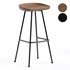 Randle Tractor Bar Stool With Metal Legs - Thumbnail 3