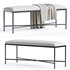Aileen Polyester Upholstered Bench - Thumbnail 1