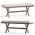 Raelyn Polyester Upholstered Bench - Thumbnail 1