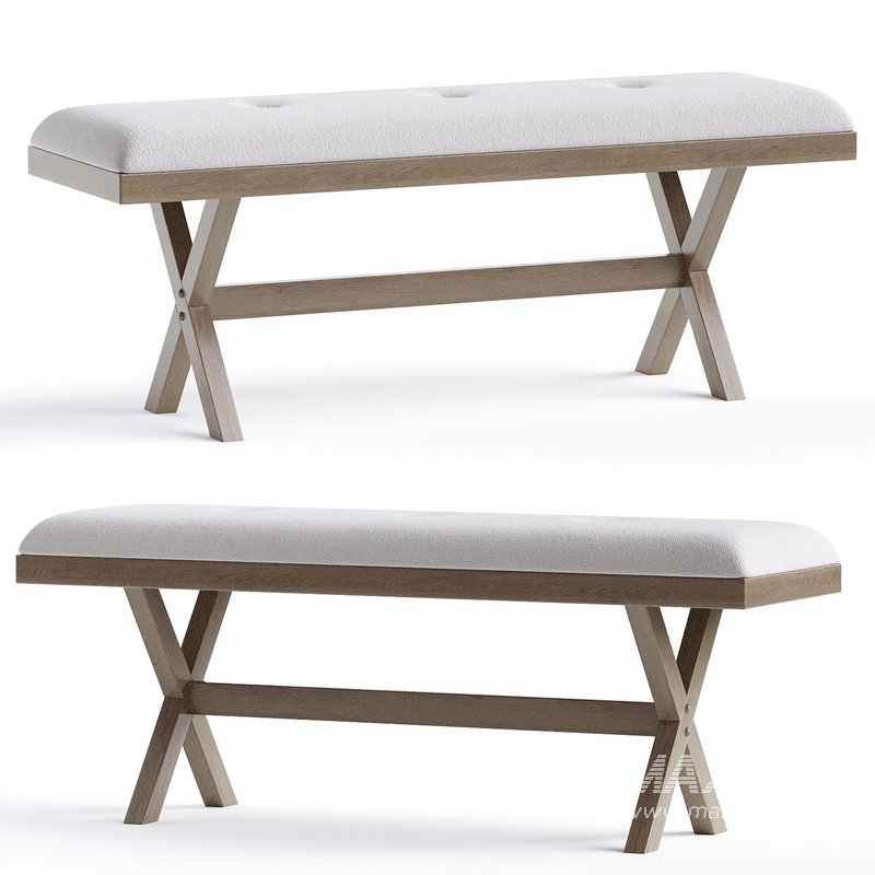 Raelyn Polyester Upholstered Bench - Image 1