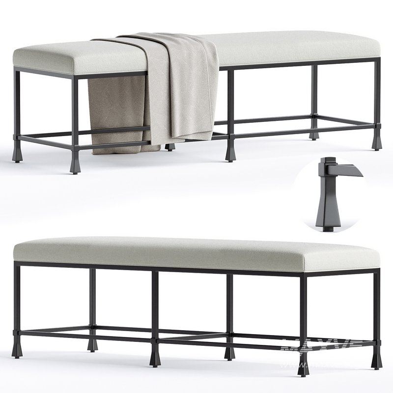 Ruby Bed Bench - Image 1