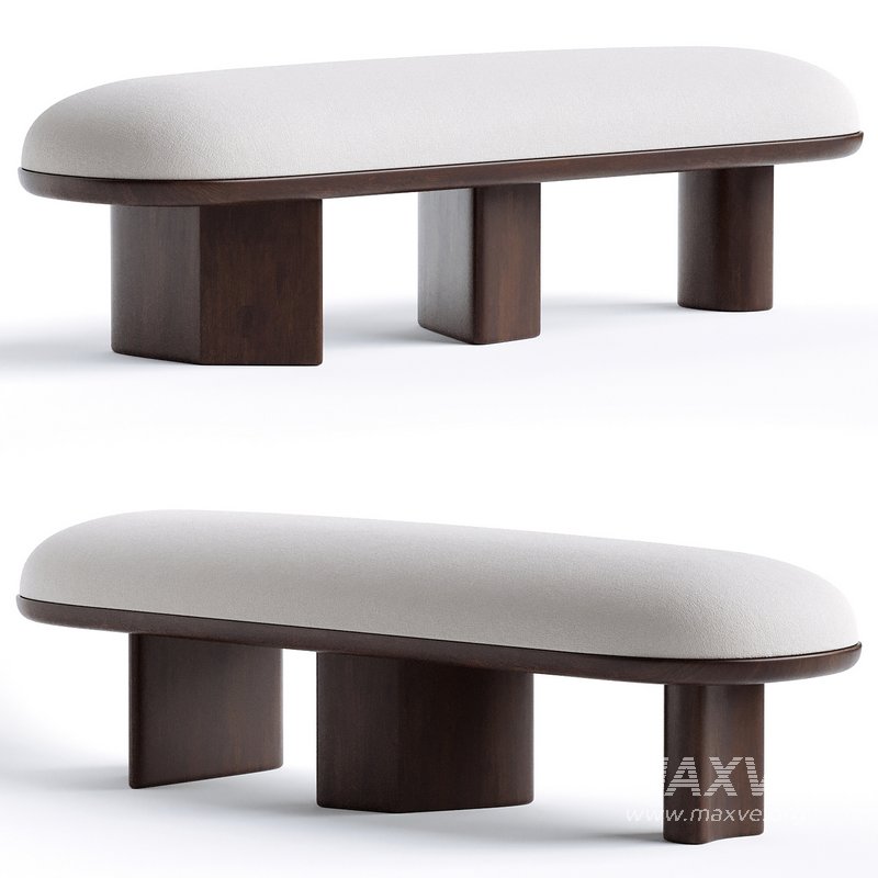Corbu Bench in Walnut by Demuro Das - Image 1